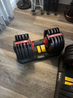 2 pack FitRx Adjustable Dumbbell 52.5lb ea