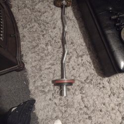 Black Friday 2inch Ez Curl Bar With Clamps 30lbs Of 4x5lbs 4x2 1/2 Lbs