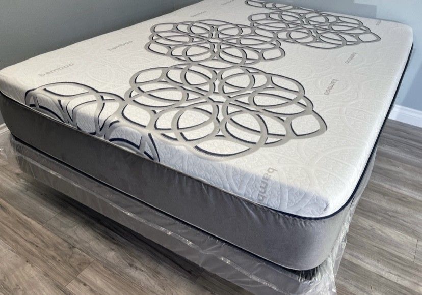 Queen Sky Comfort Bamboo Cool Gel Memory Foamm Matres!!