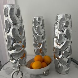 Jarrones decorativos  Y frutero en forma de 🚲