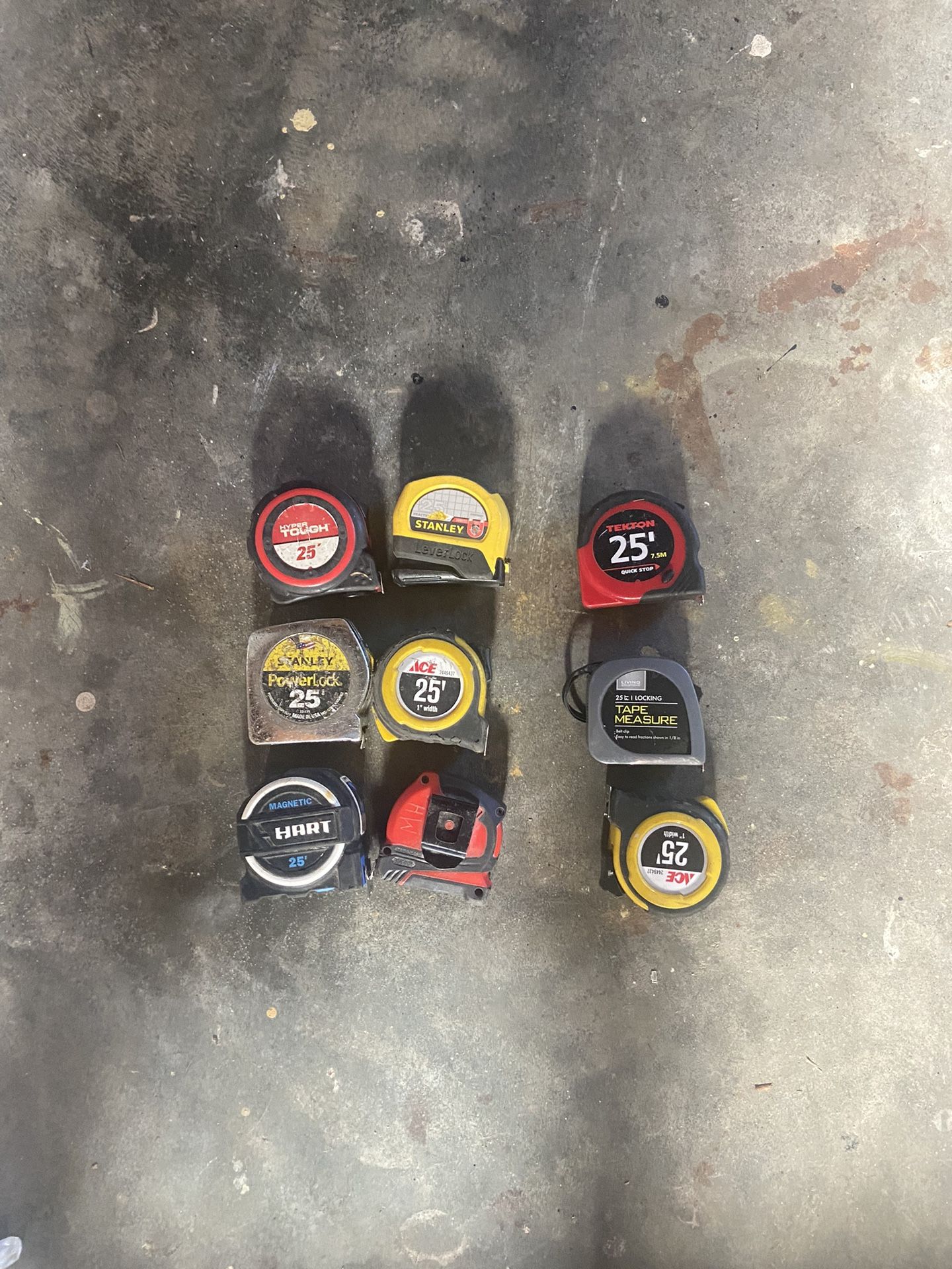 Tape Measures $5 Each