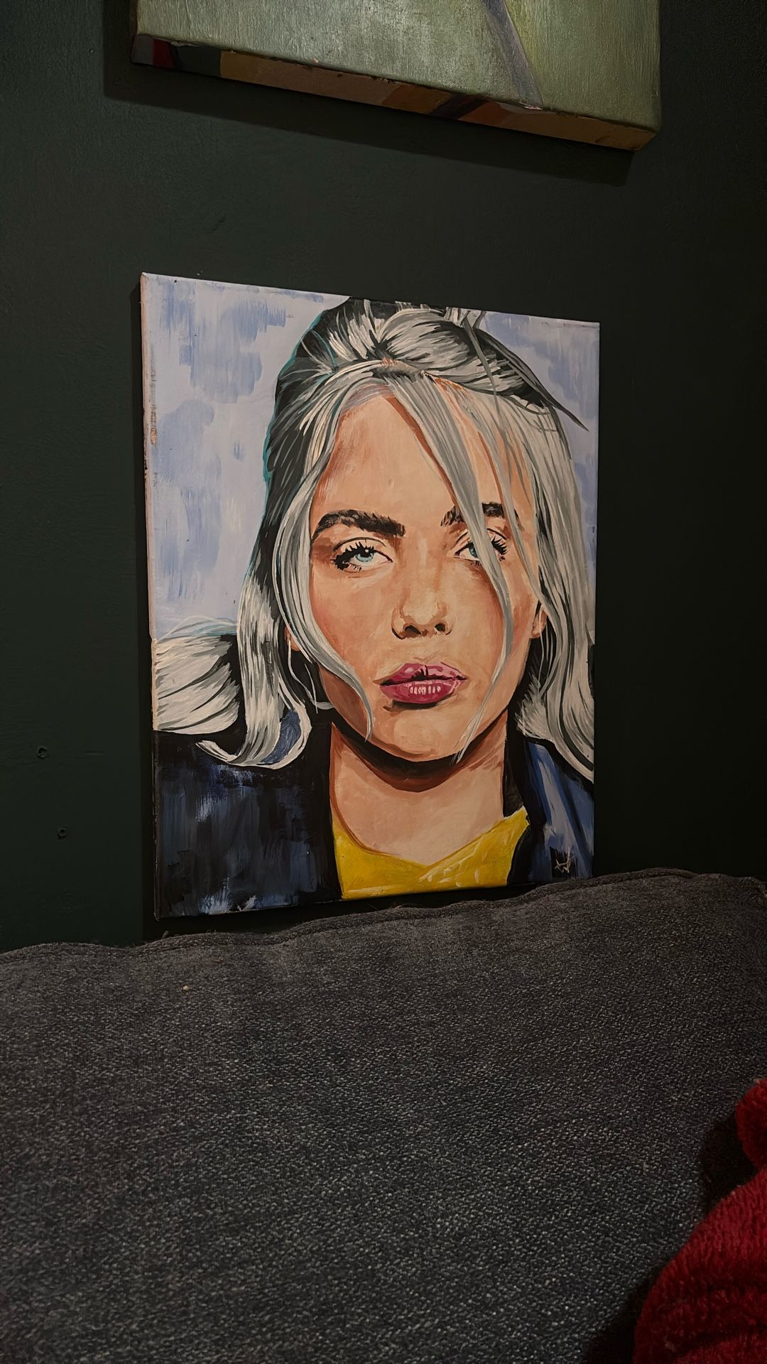 Acrylic Billie Eilish Portrait Painting