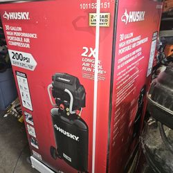 Husky


$549.00


1.7 HP, 200 PSI, 30
Gal., 5.1 SCFM 90 PSI,
Single-Stage, Oil Free
Portable Vertical Electric
Air Compressor