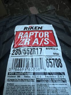 RAPTOR ZR A/S 235 / 55 ZR 17 99w ~ BRAND NEW TIRES 4 CHEAP