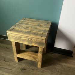 Hand Made Wood Plant Stand