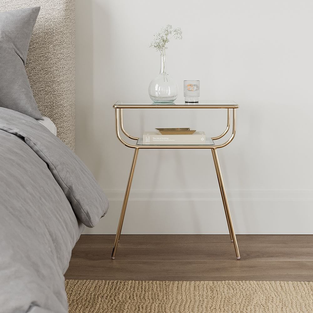 West elm Curved Terrace Nightstand (19”)