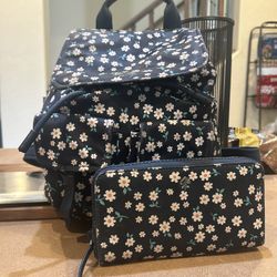 Super Cute Backpack Purse And Wallet Combo