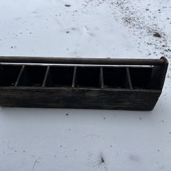 Vintage Wooden Tool Carrier Farmhouse Deco