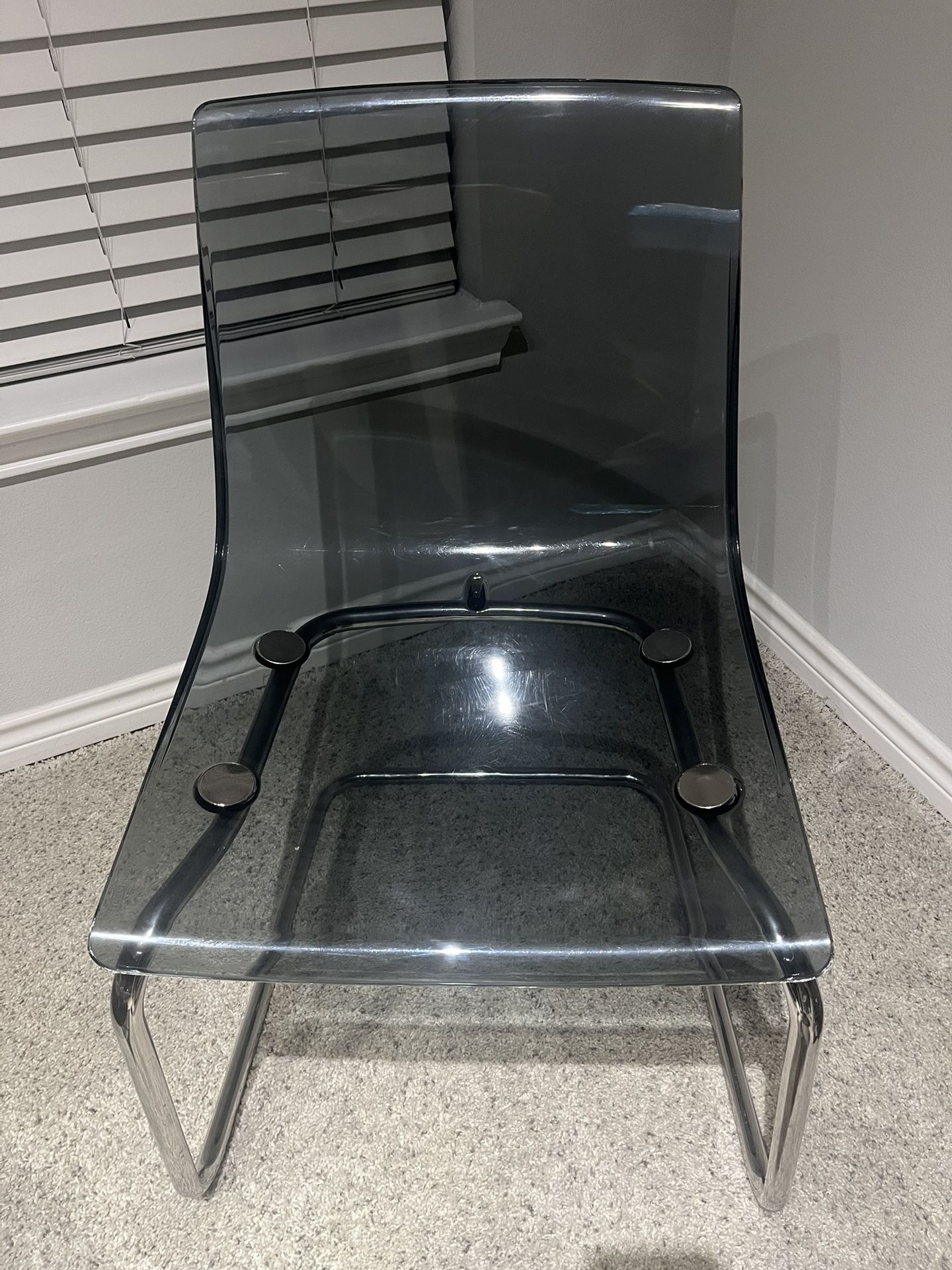 Clear Gray Chair 