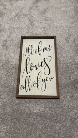 Wooden home decor sign