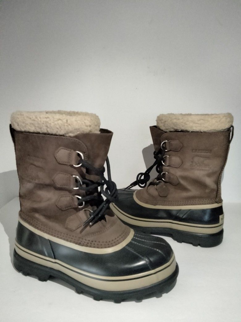 SOREL Men's Caribou Waterproof Winter Boots Size 8