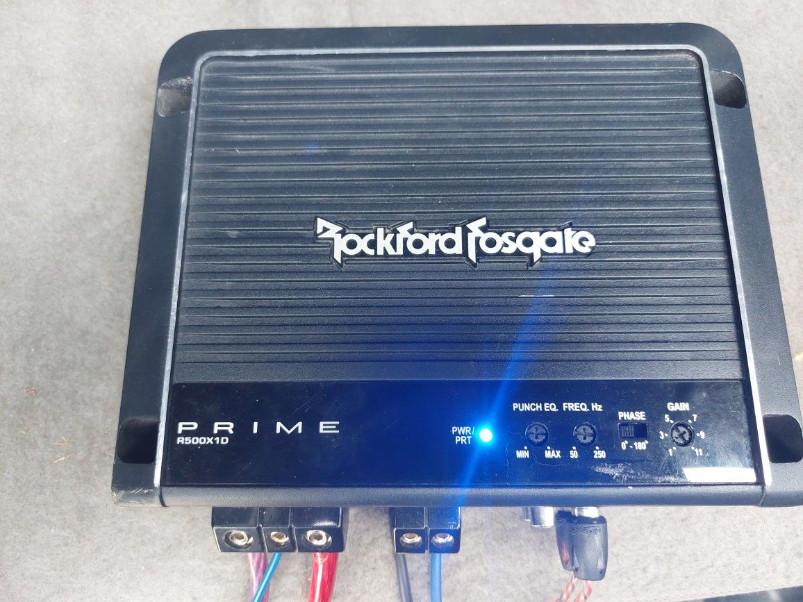 AMPLIFICADOR AMPLIFIER ROCKFORD FOSGATE 500.1 MONO BLOCK GOOD CONDICIÓN ABLO ESPAÑOL 