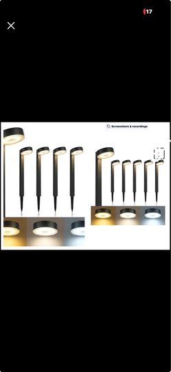 12 pack Upgraded Solar Pathway Lights Outdoor Waterproof 2 Pack 3 Color Temperature Solar Garden Lights (Warm /Neutral /Cool White), Enhanced Brightne