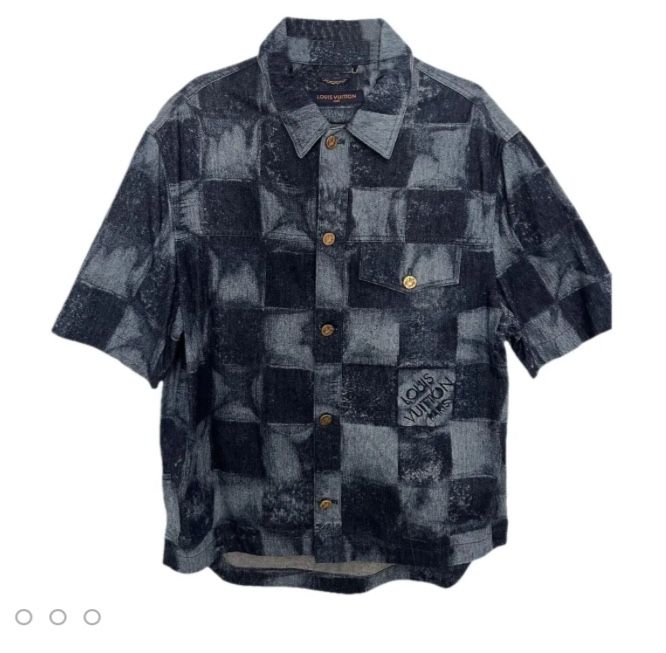 Louis Vuitton Denim Short Sleeve Shirt 