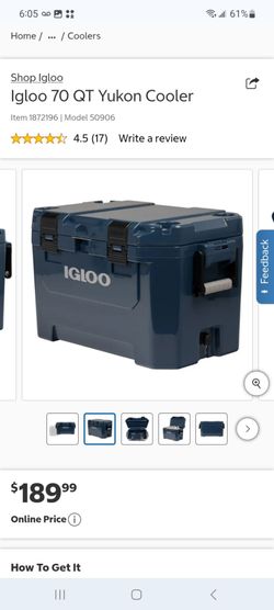 Igloo 70 QT Yukon Cooler  each $135