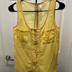 🛑 Xhilaration Tank Tops - 6 Piece Bundle (Yellow, Turquoise, White, 2 Blues and Orange)