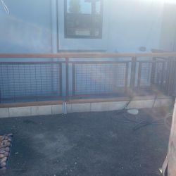 Galvanized cage, fence panels