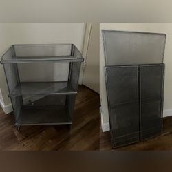 foldable metal mesh storage 