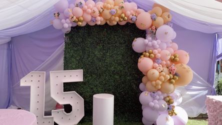 Balloon Decor, Marquee Numbers , Backdrops, Cylinders N More