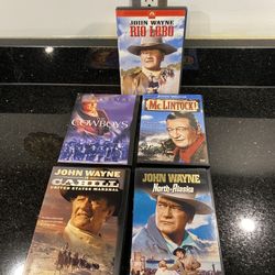 5 John Wayne DVDs Western Movies