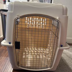 Large Dog Crate: 32” Long, 28” Tall, 20” Wide