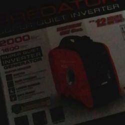 PREDATOR 2000 Watt SUPER QUIET Inverter Generator with CO SECURE Technology, EPA