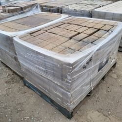 SURPLUS CONCRETE CEMENT BRICK PAVERS  $320 EACH  PALLET (100 SQUARE FEET PER PALLET)