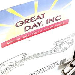 Heavy Duty Aluminum Loading Ramp 46” X 82” Folds Open For Easy Storage.