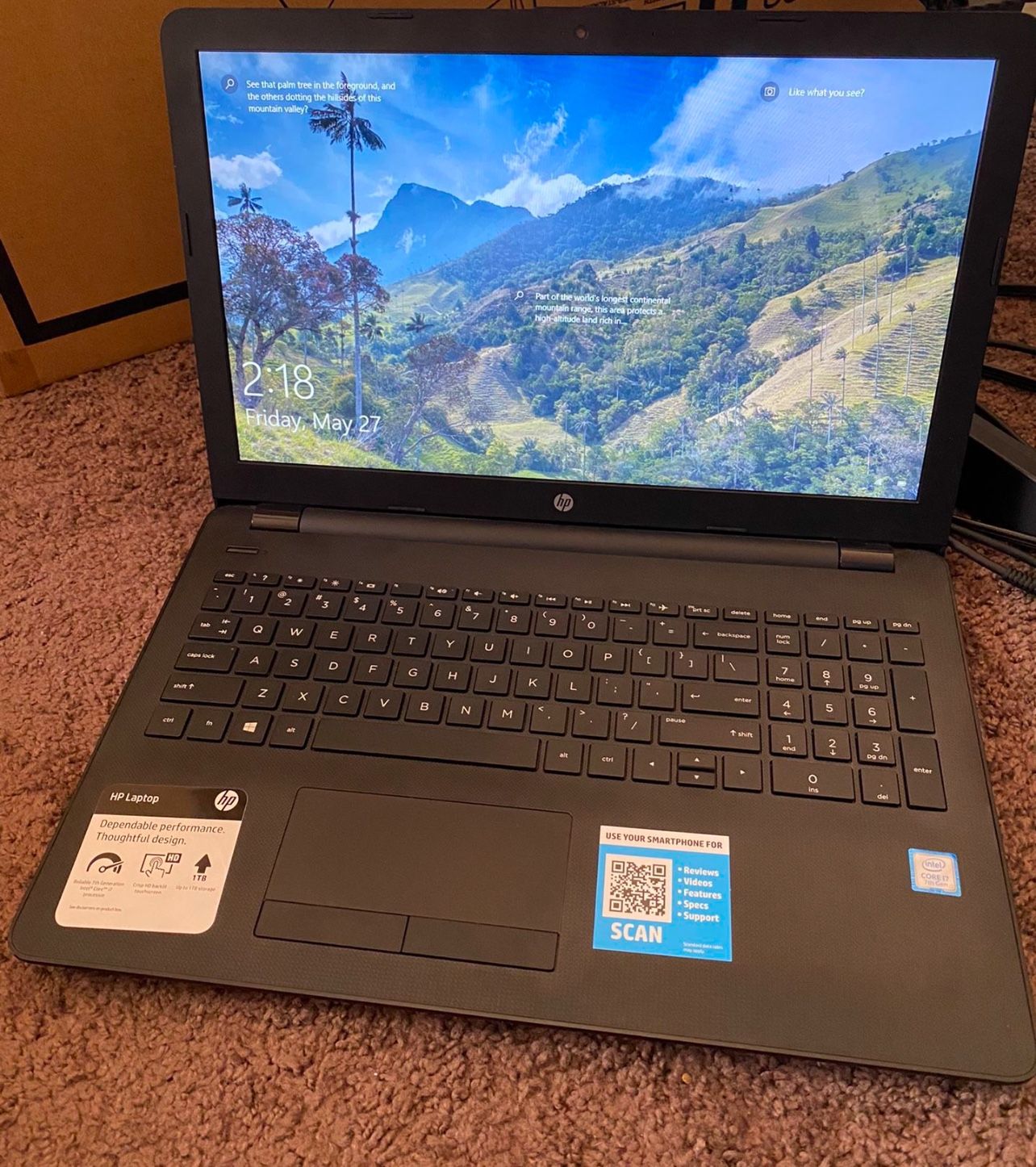 15.6” HP 1TB Touch-Screen Laptop J