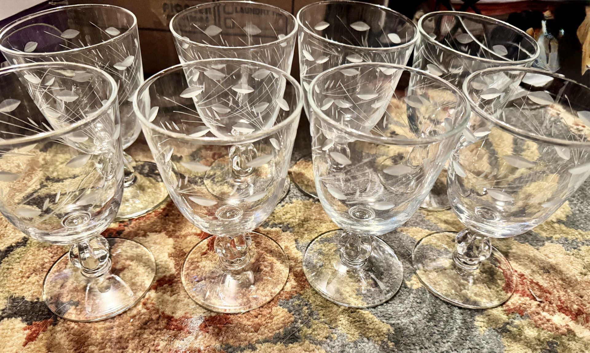 8 Vintage Libbey Glass VIENNA Water Goblet Discontinued 5 1/2" Clear
