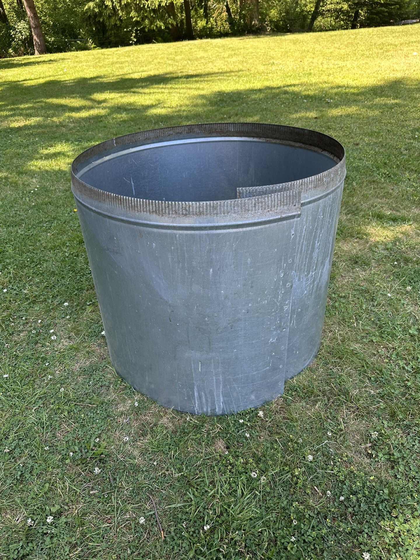 DIY Fire Pit Metal Insert - Galvanized Steel