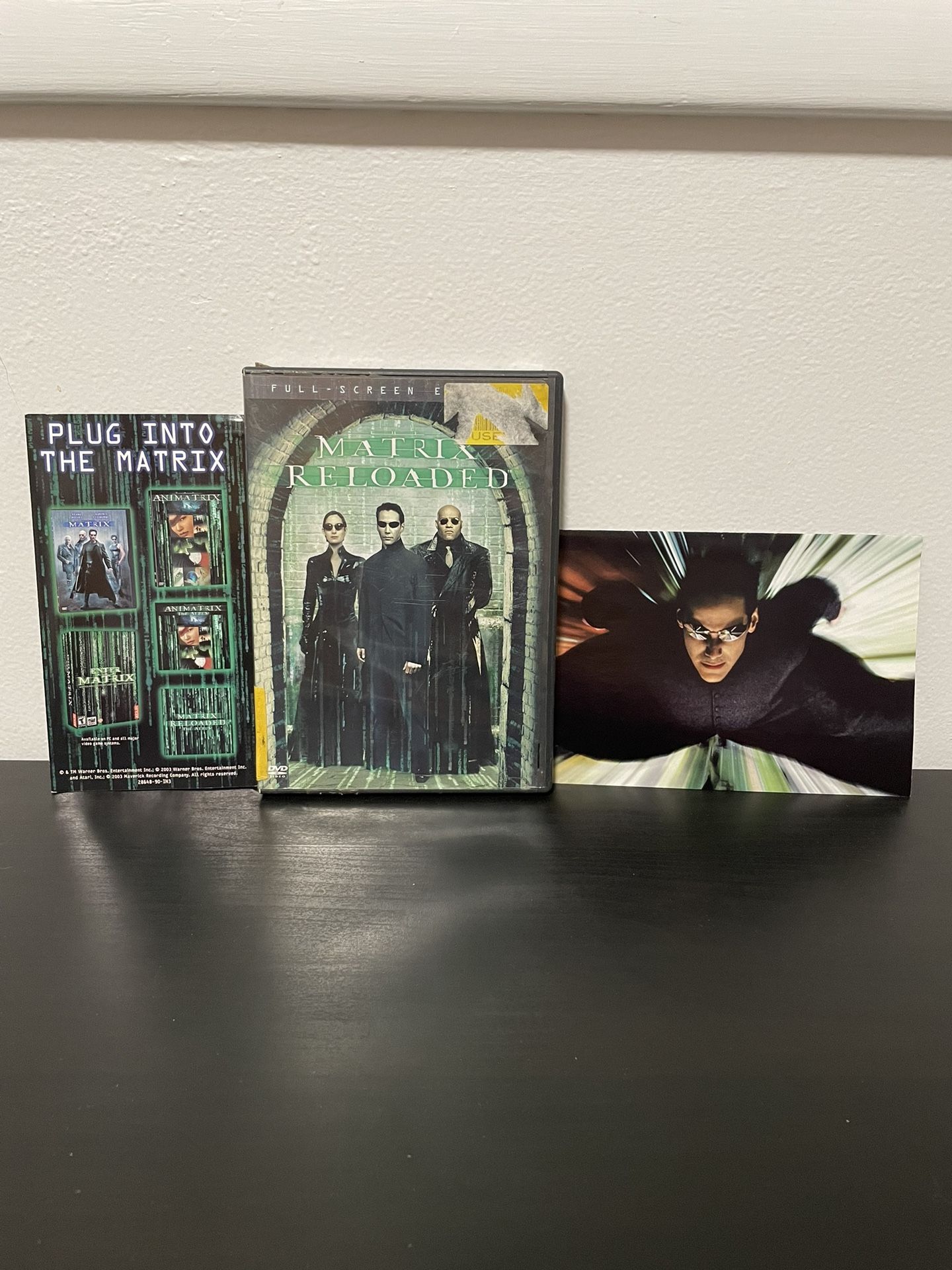 The Matrix Reloaded DVD Movie Full Screen Edition CIB Keanu Reeves 2003