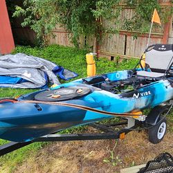 Vibe Sea Ghost 130,13' fishing kayak: an all-expedition kayak designed for the ocean, lake, or river