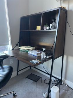 Secretary Desk with Hutch Shelving