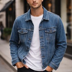 Denim Jacket XL - Trucker Style 