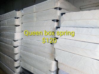 $120 Queen box-spring brand new free delivery same-day