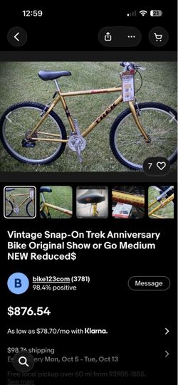 Vintage mountain bike