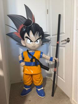 Unfinished Life Size Dragon Ball Diama Goku Statue