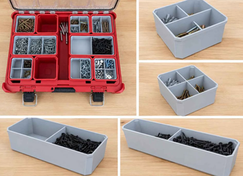 Milwaukee PACKOUT Organizer 3D Printed Storage Bins & Dividers
