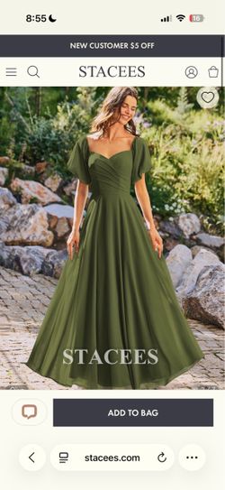 Brand new bridesmaid dress Olive green