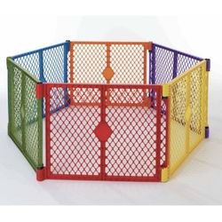 Superyard Colorplay 6 Panel Freestanding Baby Playard