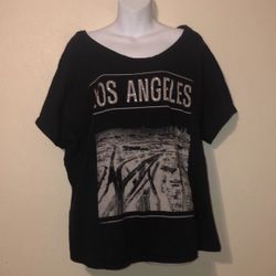 Size 1X Los Angeles Embellished Shirt