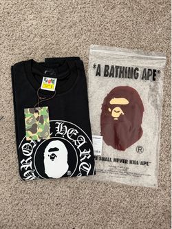 BAPE x Chrome Hearts  Black Tee