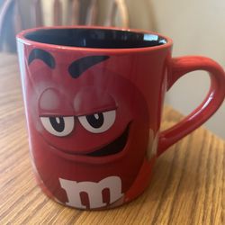 M & Ms coffee mug - red