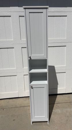 White Bathroom Cabinet NEW