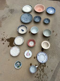 Vintage Japanese & European Porcelain Mixed Lot - Tea Cups, Bowls & Plates$30 OBO