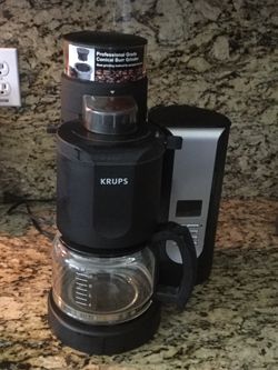 Krups coffee maker with coffee Grinder. St Augustine FL