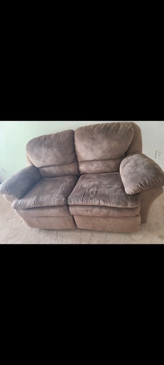 Brown Love Seat