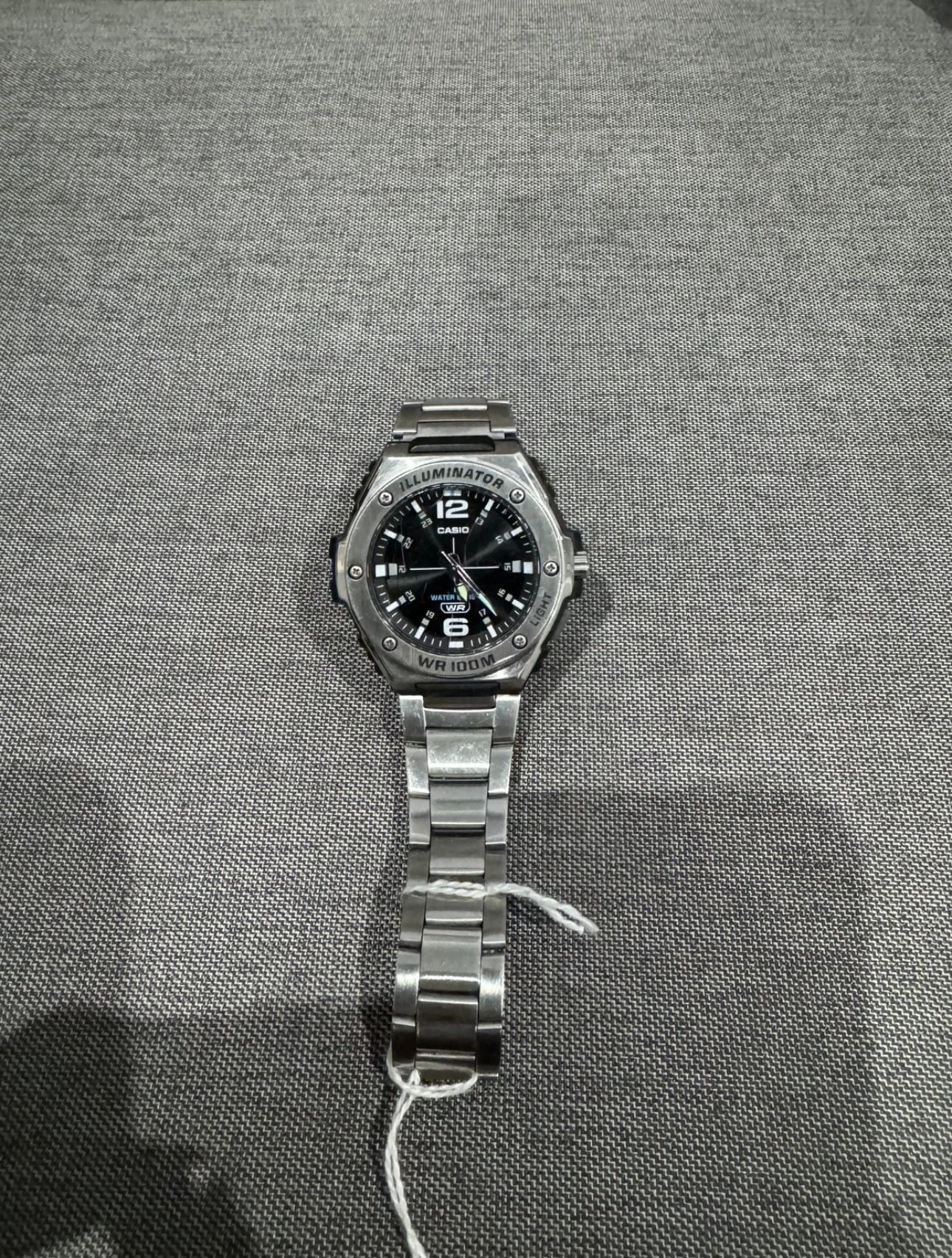 Casio Illuminator Analog Watch 'Silver Black' MWA100HD-1AV