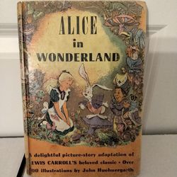 Alice In Wonderland First Edition Book - 1952